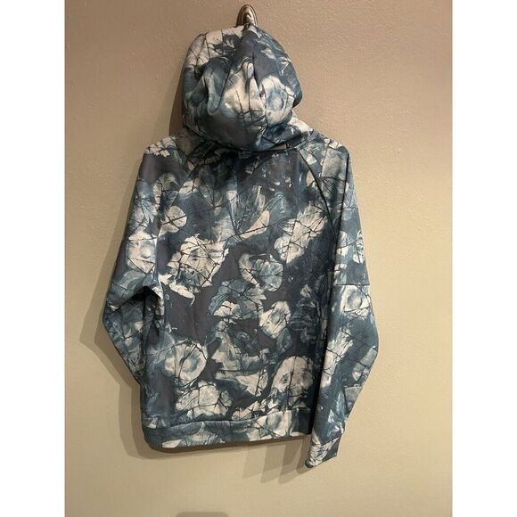 Nike Mens Medium Therma Fit Blue Icebreaker Camo Hoodie Pullover Fleece - Picture 6 of 9